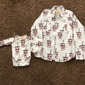 Onesie is sold but 10T boys shirt is available!